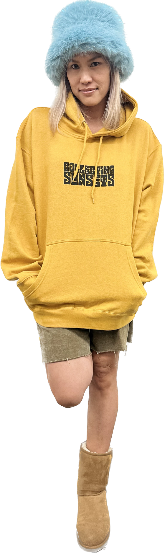 COLLECTING SUNSETS MUSTARD HOODIE