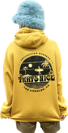  COLLECTING SUNSETS MUSTARD HOODIE