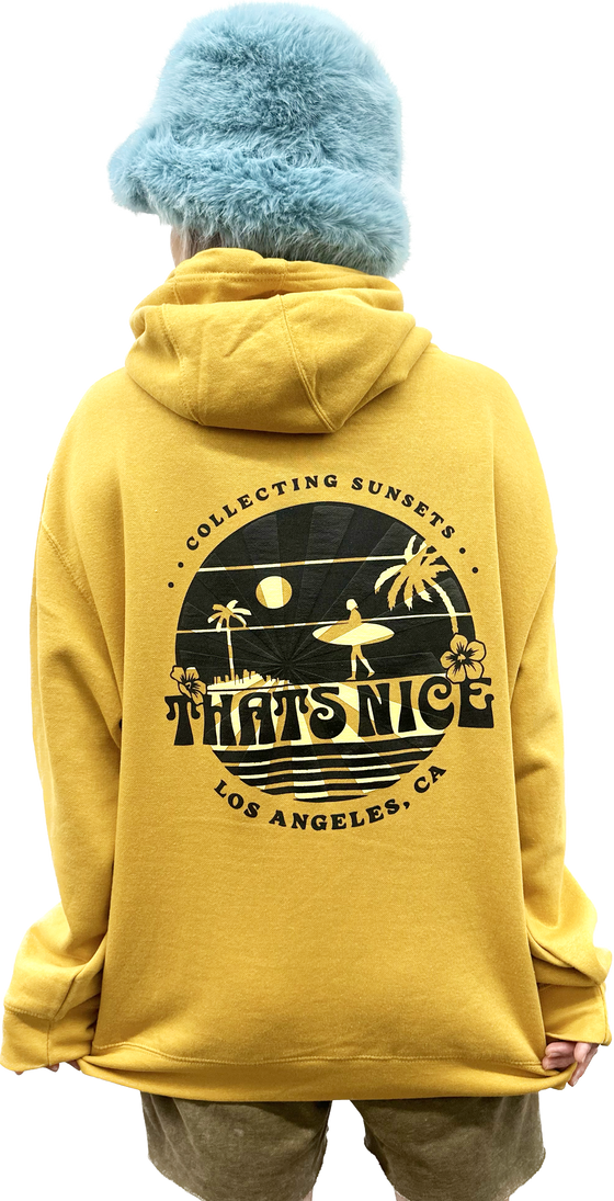 COLLECTING SUNSETS MUSTARD HOODIE